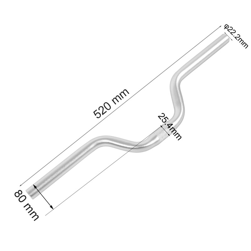 Road Handlebar Comfortable Fixed Gear Handlebar M Aluminum Alloy Riser