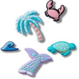 Crocs Good Mix Ocean Side Shoe Charms, Pack of 5, multicolor