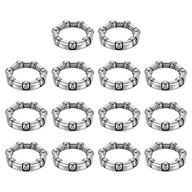 sourcing map Bicycle Crank Ball Bearing 5/16Inch (8mm) x 7 Balls, 10pcs Replacement Ball Bearings for Bottom Bracket Bearings Bike Wheel Frame Bearing Repair
