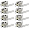 KAMOTA Privacy Door Levers, 8 Pack Satin Nickel Door Handles