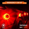 LED Road Flares 3-Pack Emergency Car Kit USB Rechargeable Lithium