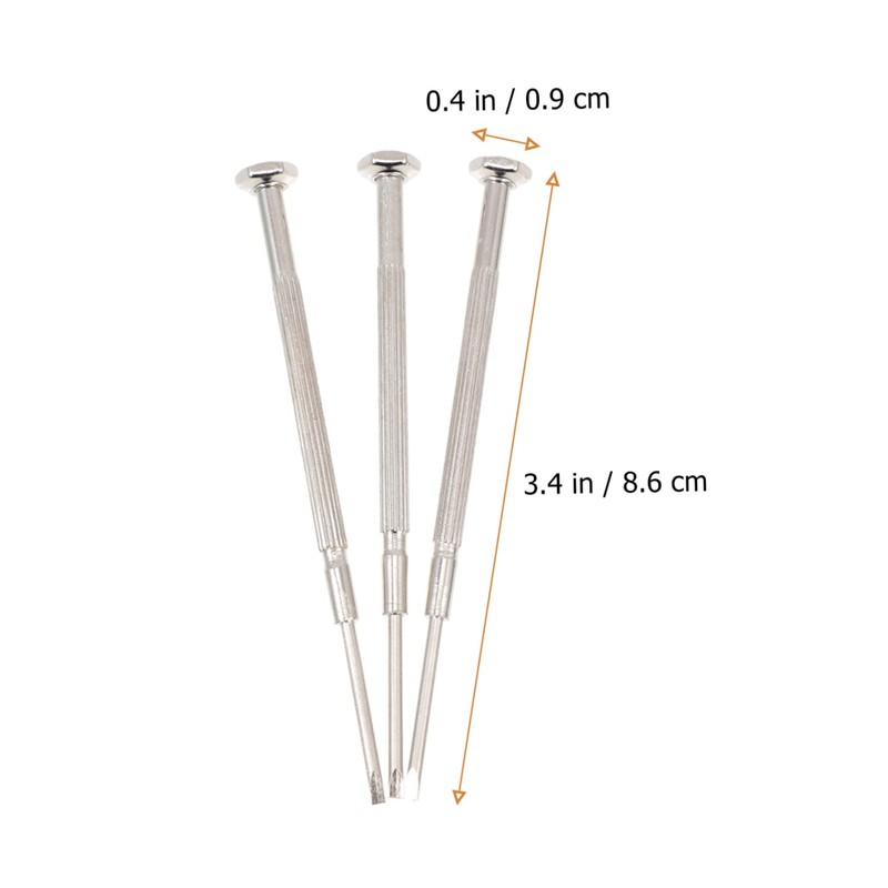 DOITOOL 3pcs Portable Flute Screwdriver for Woodwind Instruments Non-skid Maintenance