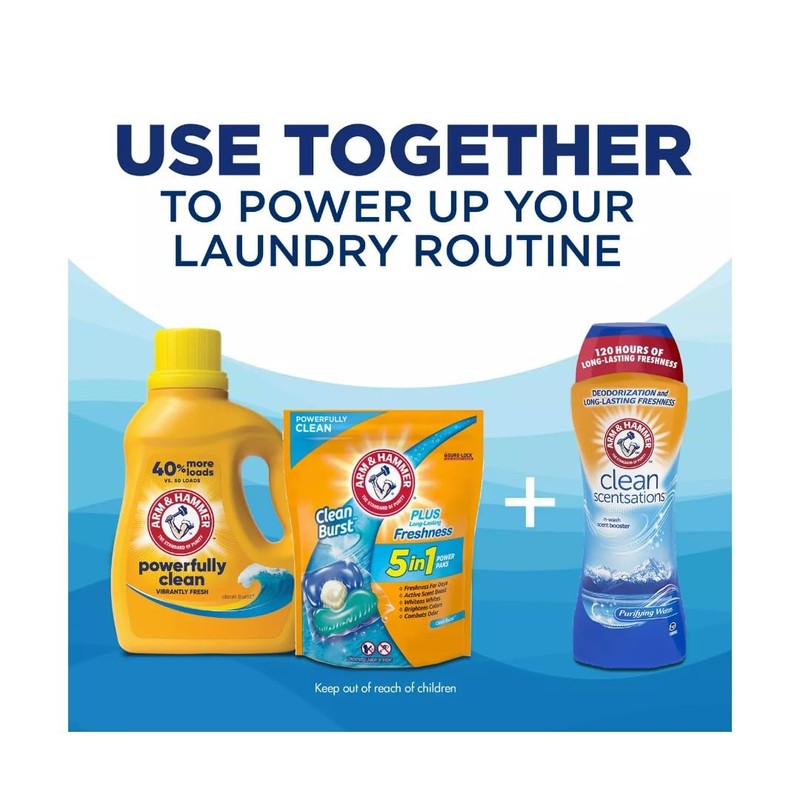 Arm & Hammer, Liquid Detergent Clean Burst, 50 Fl Oz