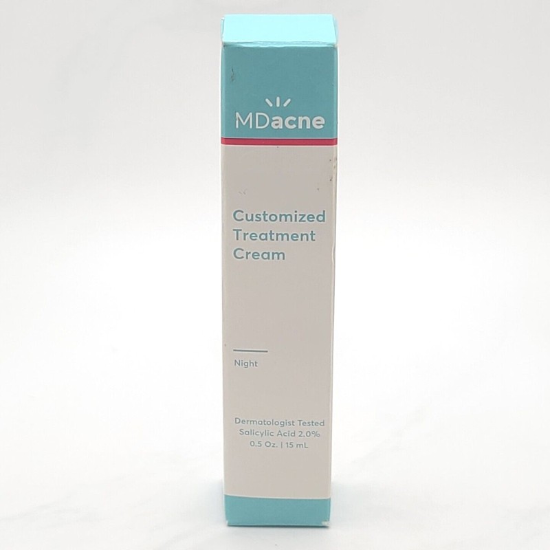 MDacne Customized Treatment Cream Night Salicylic Acid 2.0% - 0.5oz