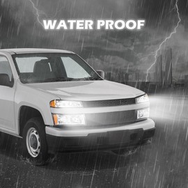 G-PLUS Headlights Assembly Compatible with Chevy Colorado/GMC Canyon 2004-2012,Fit Isuzu i-280 i-350 2006,Fit Isuzu i-290 i-370 2007-2008 Bumper Headlamp Clear Lens Chrome Housing Amber Reflector