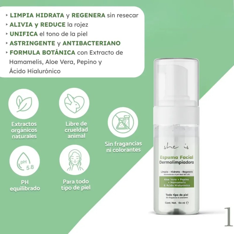 Mini Set Facial Restaurador Piel Seca She Is Skincare