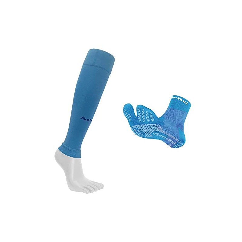 Activital Foot Supporter Japan + Gator Socks, S-M, Sky Blue