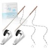 Yupjlia 2 Pack Toilet Handle Replacement Kit, Universal Front Mount