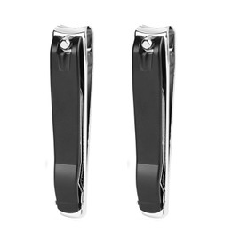 ICEYLI Large Nail Clippers Set,2 Pcs Premium Stainless Steel Fingernail & Toenail Clippers Curved Blade with Sharp and Sturdy Blade