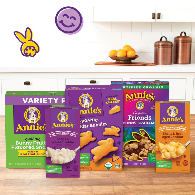 Annie's Shells and Real Aged Cheddar Mac and Cheese with