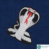 Large Cobra Back Patch Black - 18.2 x 22.8 cm