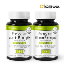 Roniwell 에너지케어 비타민B 콤플렉스 90정 x 2개 (6개월분) Energy Care Vitamin B Complex 90 Tablets x 2 (6-Month Supply)