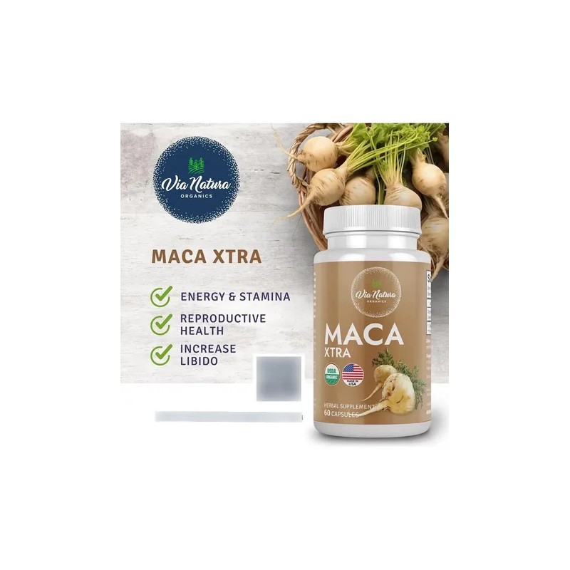 Via Natura Maca Xtra - 60 Cápsulas Orgánicas