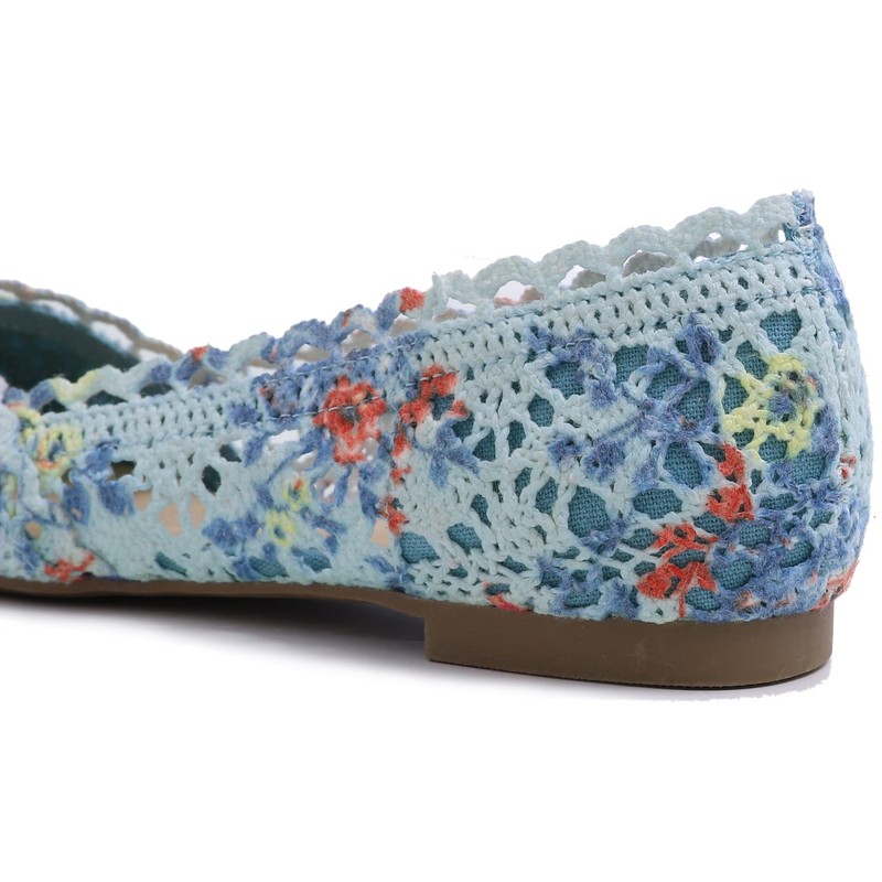 FEVERSOLE - Zapatos de ganchillo de punto transpirables y cómodos