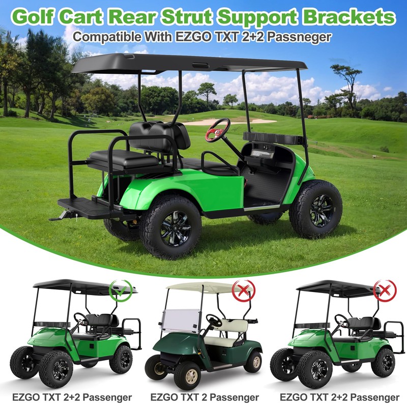 10L0L Heavy Duty Golf Cart Rear Strut Support Brackets for