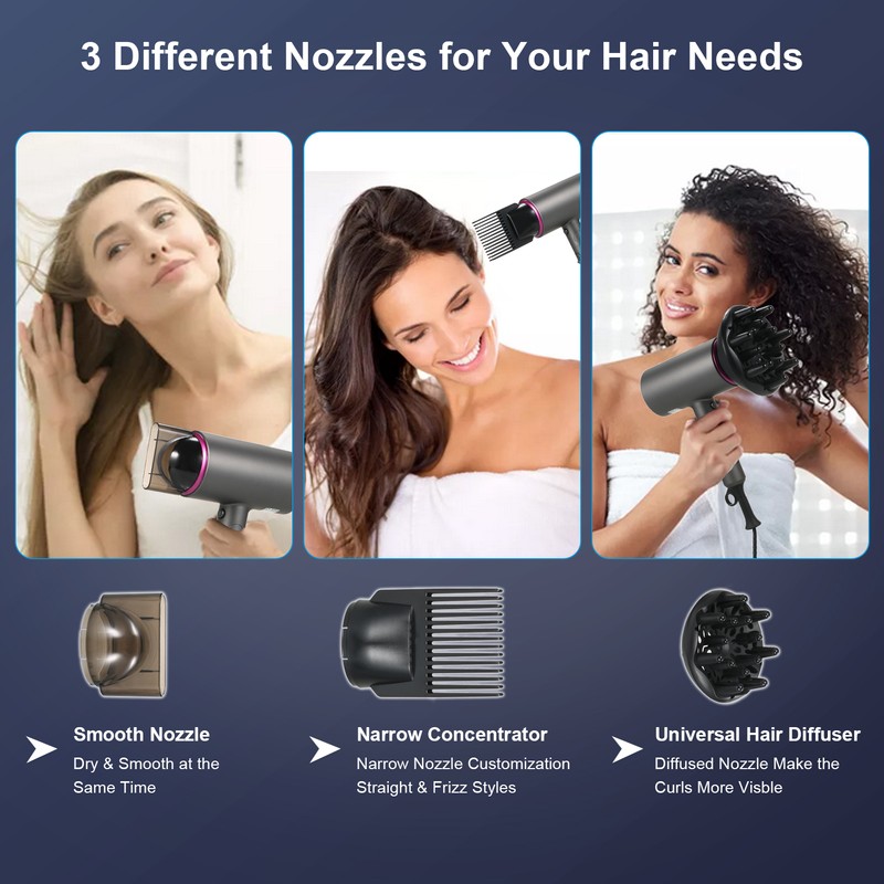 2000W Hair Dryer Large Wind Quickly Drying Hydrate Hair Household