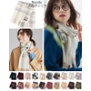 BUYER CH30a 100% Pure Cashmere Checkered Scarf, 19 Patterns, Men's,