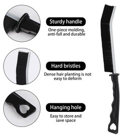 12Pcs Hard Bristle Crevice Cleaning Brush, Grout Cleaner Brush, Multifunctional Gap Cleaning Tool for Household Use, Bathroom, Kitchen, Window,Toilet