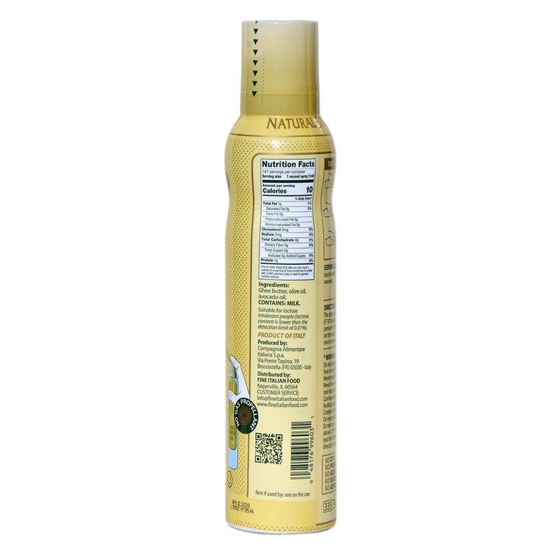 Mantova Ghee Butter Spray High in naturally balanced omega fatty