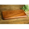 redchocol8® Handmade Wooden Rectangular Plate Tray Natural Brown Dining Centrepiece