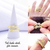 Hug Ring in 925 Sterling Silver and Gold Adjustable |