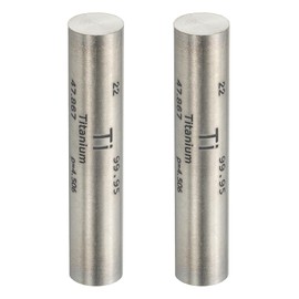 PATIKIL 2Pcs Titanium Stick, 0.4x2 Ti Density Stick High Density Element Rod Unique Metal Round Periodic Table of Elements Collections Lab Experiment Teacher Scientific Classes