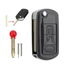 Car Key Fob Replacement Key Case Cover For Land Rover Discovery 3 Range Rover Sport Remote Key Shell with Pin Removal Tool Range Rover Key Fob