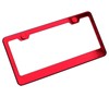 FAIPART License Plate Frame Candy Red Powder Coated Universal Fit