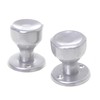 Aqbau® Door Knob, Rotatable with Rosette BB Button Pusher Rotary