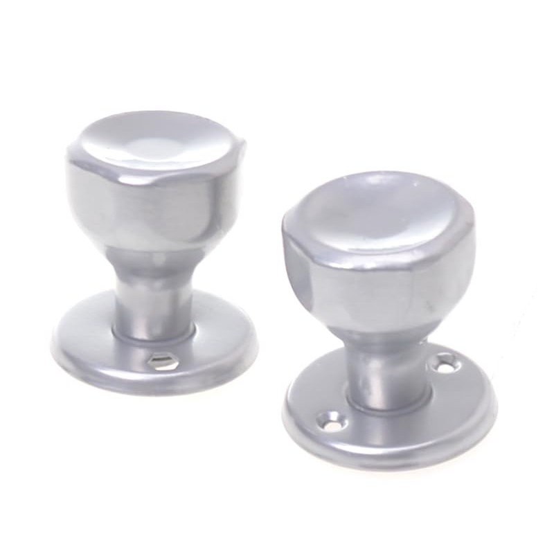 Aqbau® Door Knob, Rotatable with Rosette BB Button Pusher Rotary