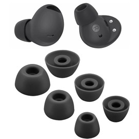 Replacement Eartips Galaxy Buds 2 Pro Ear Tips Earbuds,S/M/L Mixed Size Soft Silicone Earbuds Eartips,Flexible Rubber Cover Skin Accessories-Black