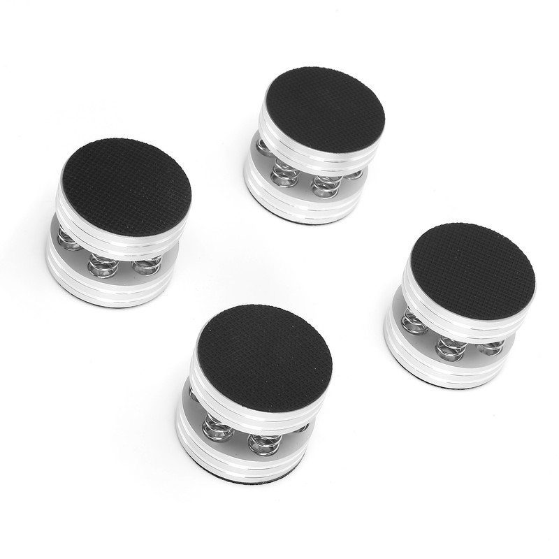 4PCS Spring Speaker Spikes Sound Dampening Feet for HiFi Amplifier/Speaker/Turntable/PlayerSilver