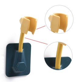 Adjustable Bathroom Shower Head Holder Wall Mounted Hand Shower Holder Shower Brackets Bathroom Accessories for Sprayer Tool (Yellow)