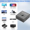 QIANRENON HDMI 1 in 2 Out Splitter Adapter 4K@60hz HDMI