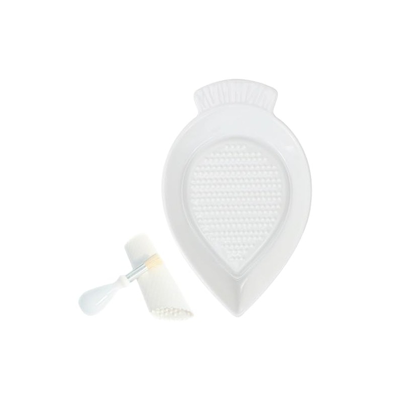 Ceramic Grater Plate for Ginger, Garlic, Onion, Cheese, Lemon, Chocolate,
