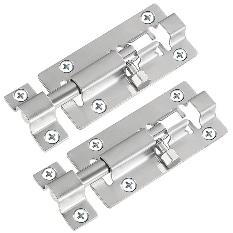 FATLODA 2 Pack Barrel Bolt Latch, 3 Inches Slide Latch