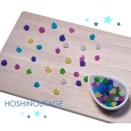 HOSHINOUTAGE Konpeito Japanese Star Sugar Candy Glass Bottle series Amanogawa 3.17oz [90g]