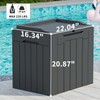 Greesum Greesum 31 Gallon Resin Deck Box Large Outdoor Storage