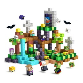 GobiDex Game-based Magnetic ZomBlock Novelty Building Toys in Gift Package 48/100PCS - Color: 300 PCS (100PCS*3)