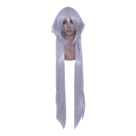 Sourcing Map Peluca De Animé De Color Blanco De 39 Cabello Largo