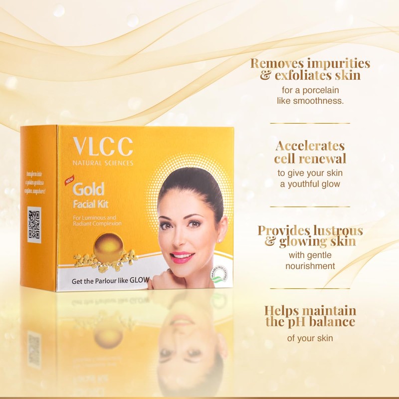 VLCC Natural Sciences Gold Facial Kit For Luminous & Radiant