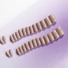SXVME Uñas postizas acrílicas naturales con pegamento para mujer, uñas