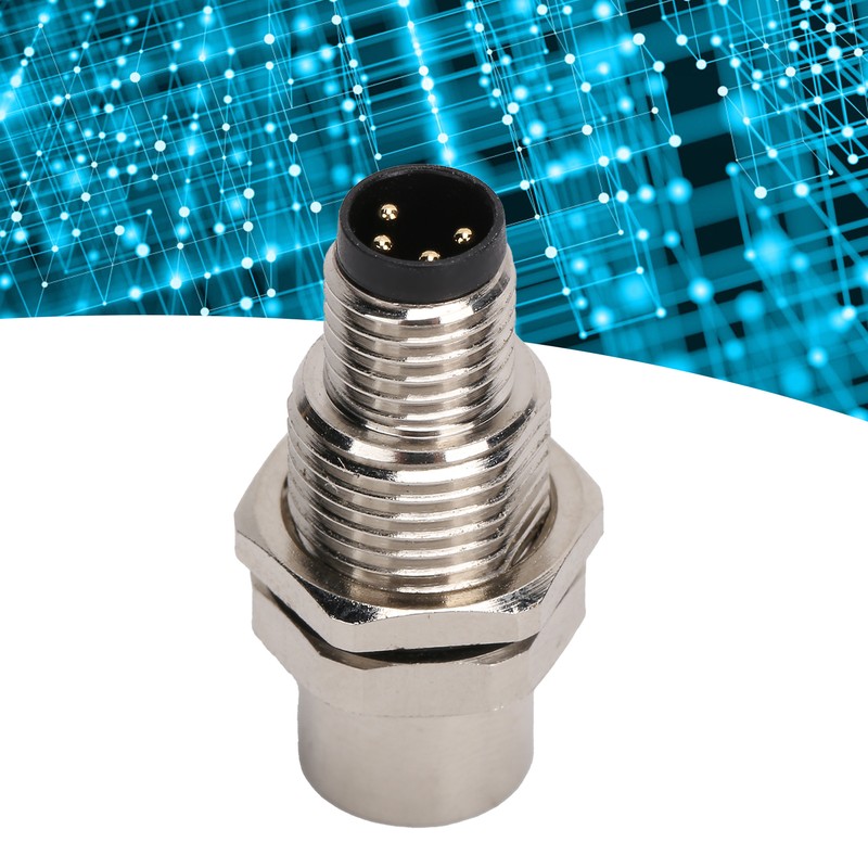 M8‑I4 Brass Industrial Connector Adapter M8 IP67 Waterproof Connector 4pin