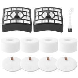 NZ801ukt Filter Replacement for Shark Rotator Powered Lift Away Duoclean Upright Vacuum NV800 NV801 NZ801 NV680 NV681 NV682 NV683 NV620 AX910 AZ910 Include 2 HEPA Filters + 4 Foam + 4 Felt Filters