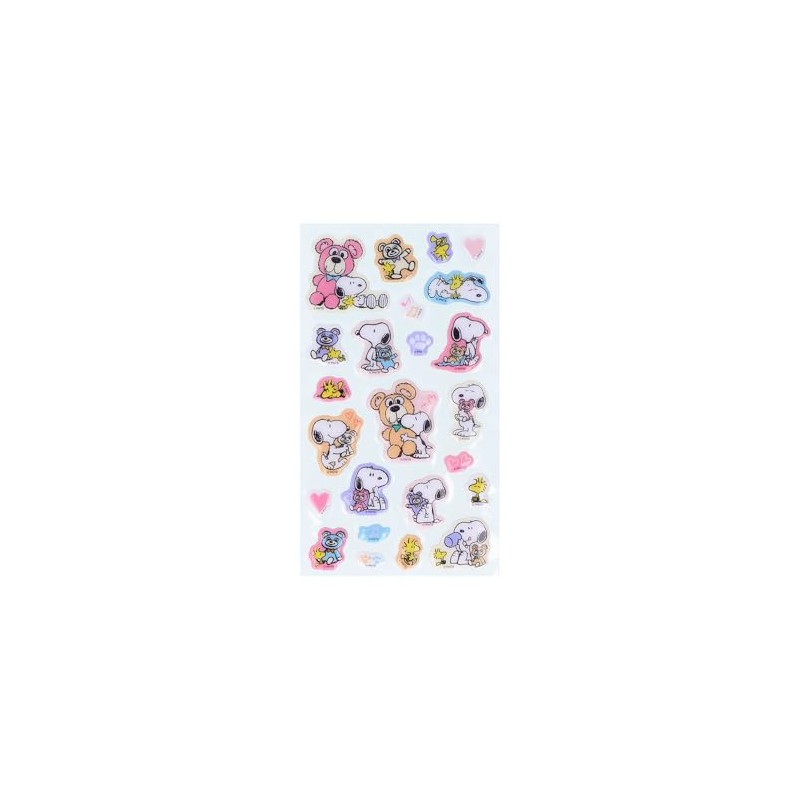 Sun-Star Stationery S8814600 Snoopy Goods, Seal, Plush, Pastel