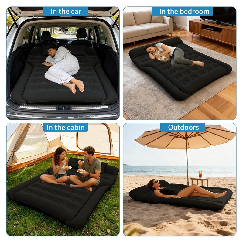 Handzee SUV Air Mattress, Inflatable Bed for Car Sleeping, Thickened