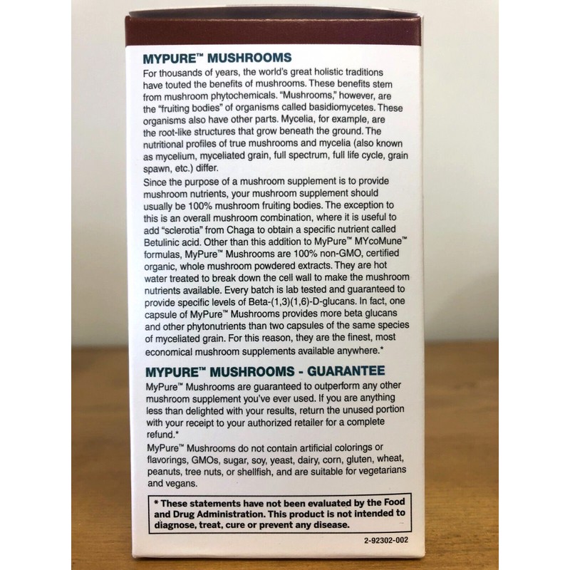 Expired Liquidation- Pure Essence My Pure MYcoMune 4x 60 Capsules