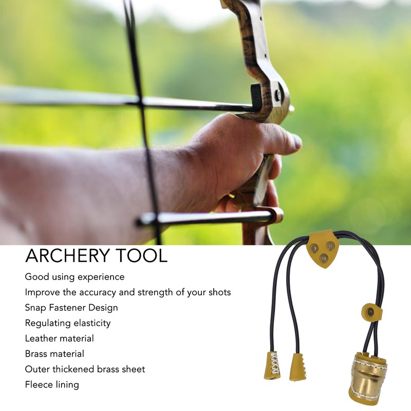 Archery Leather Finger Guard Comfortable Regulating Ergonomic Simple Use Archery