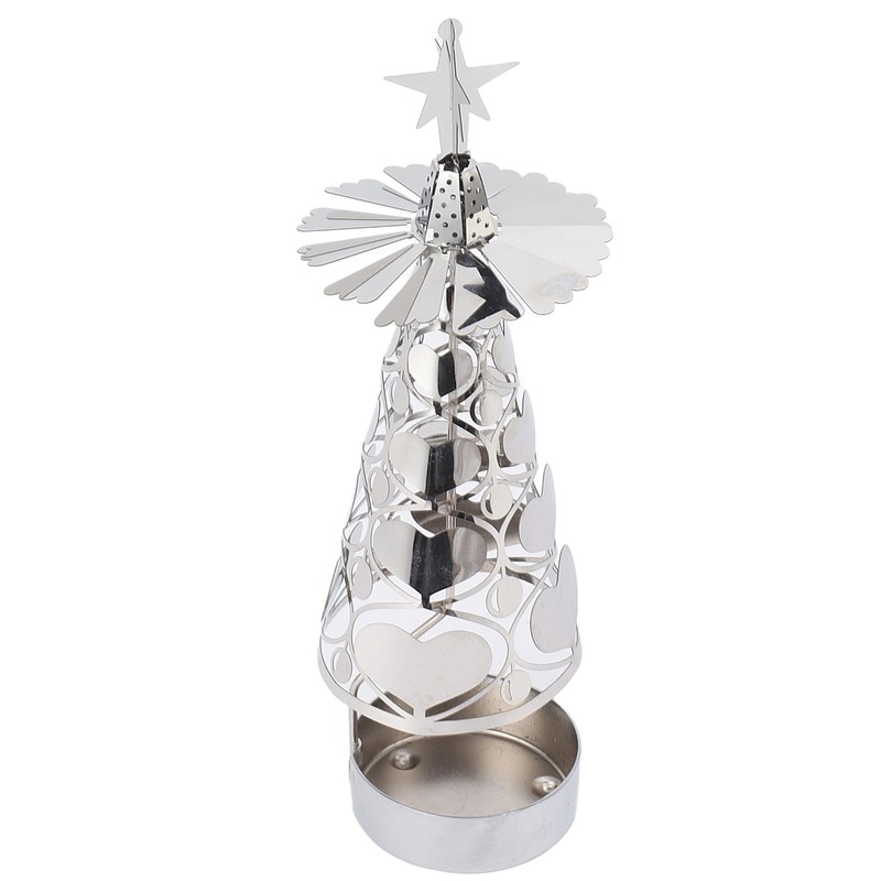 Spinning Candle Holder Rotating Candlestick Set for Romantic Wedding Christmas