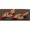 Touchstone Indian Bollywood wide magical jhumki wedding jewelry earrings in
